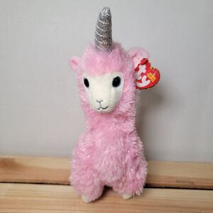 TY Beanie Babies 9" Pink Sparkle Llamacorn "Lana" w/ Tag